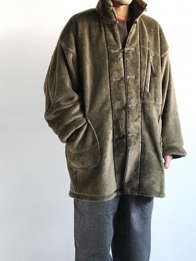 Porter Classic (ポータークラシック) HIGH LOFT FLEECE CHINESE COAT / OLIVE