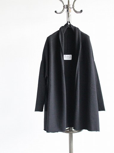 R&D.M.Co- (オールドマンズテーラー) 圧縮 KNIT MIDI ROBE / Black