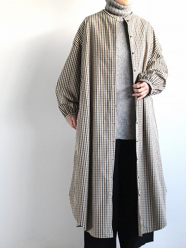 R&D.M.Co- (オールドマンズテーラー) ROBINSON’S CHECK GATHER SLEEVE DRESS