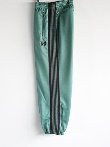 NEEDLES Zipped Track Pant - Poly Smooth / Emerald ＜2023SS 