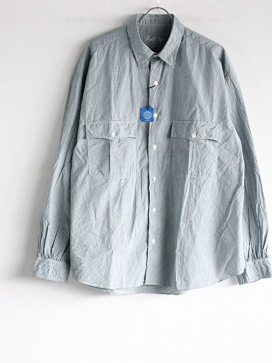 Porter Classic　ROLL UP NEW GINGHAM CHECK SHIRT / OLIVE (MENS & LADIES)