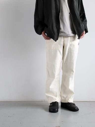 NEEDLES　String Fatigue Pant - Back Sateen / White (MENS & LADIES)