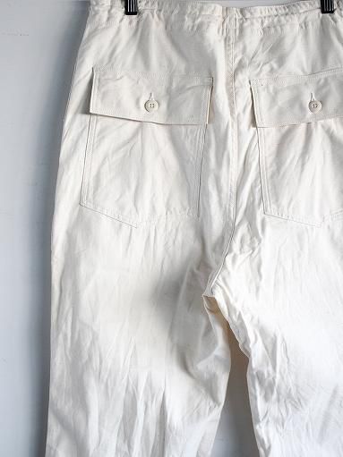 NEEDLES String Fatigue Pant - Back Sateen / White (MENS