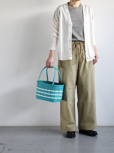 eleven 2nd Fine Cotton Poplin Wide Pants / Beige