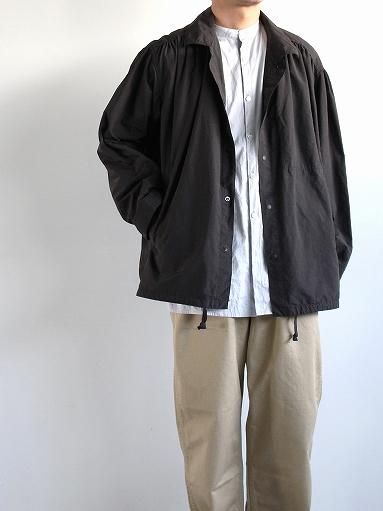 ポータークラシック POPLIN GATHERED JACKET -NAVY-