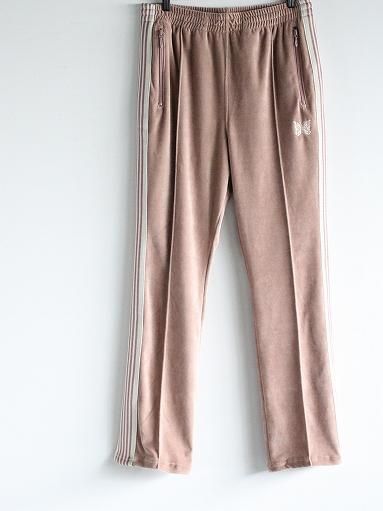 NEEDLES Narrow Track Pant - C/PE Velour / Old Rose ( MR293