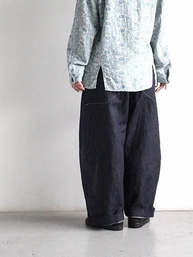 パンツ ASEEDONCLOUD HW wide trousers Denim XS ASEEDONCLOUD HW wide trousers - CL denim / Indigo