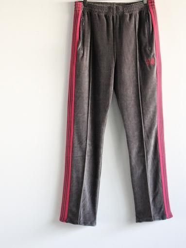 NEEDLES Narrow Track Pant - C/PE Velour / Charcoal ( MR293 ...