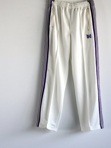 NEEDLES Track Pant - Poly Smooth / Ice White (ニードルズ トラック