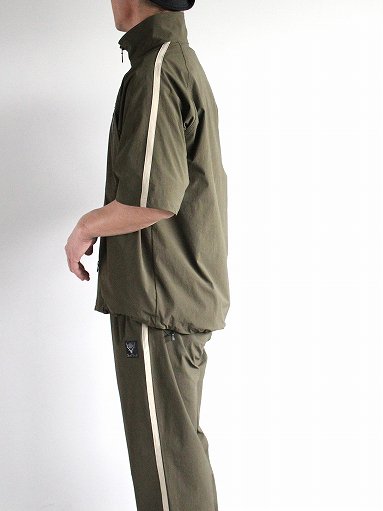 South2 West8 (S2W8) S.L. S/S Zipped Trail Shirt - N/PU Ripstop