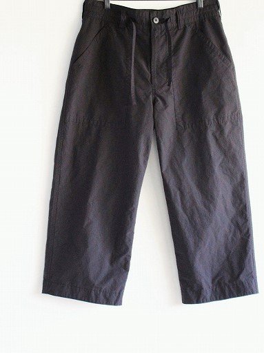 Porter Classic WEATHER WIDE PANTS / BLACK