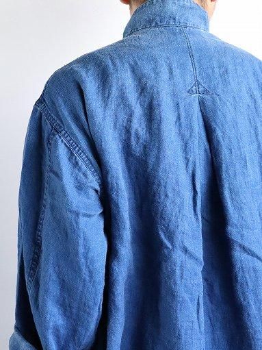 Porter Classic INDIGO LINEN CHINESE JACKET