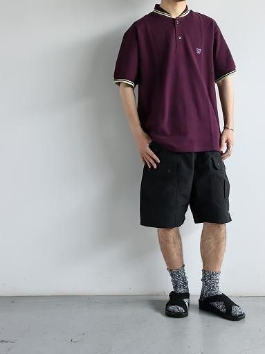 NEEDLES[ニードルス] - SHAWL COLLAR S/S POLO - COTTON PIQUE