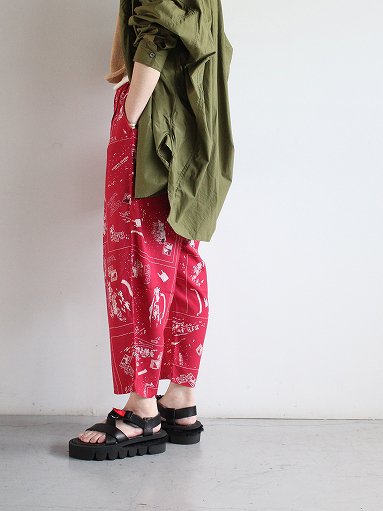 Porter Classic (ポータークラシック) ALOHA PANT FRENCH FILM / RED