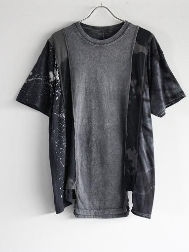 Rebuild By Needles / 5 Cuts S/S Tee - B&W Mishmash