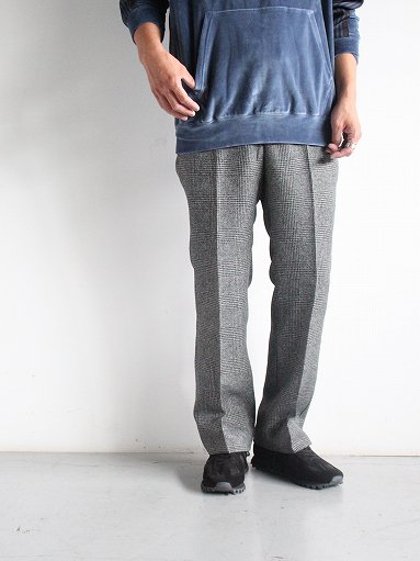 NEEDLES Side Tab Trouser - Poly Glen Plaid / Gray (#NS143)
