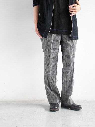 NEEDLES　Side Tab Trouser - Poly Glen Plaid / Gray (#NS143)