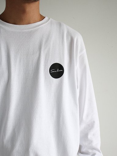 Sans limite (サンリミット)　6.2オンスロングスリーブ Tシャツ / WHITE