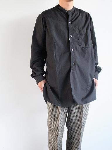Sans limite サンリミット 2本針スタンド シャツ / col.BLACK Sans limite サンリミット 2本針スタンド シャツ / col.BLACK