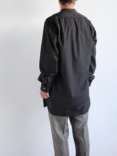 Sans limite サンリミット 2本針スタンド シャツ / col.BLACK Sans limite サンリミット 2本針スタンド シャツ / col.BLACK