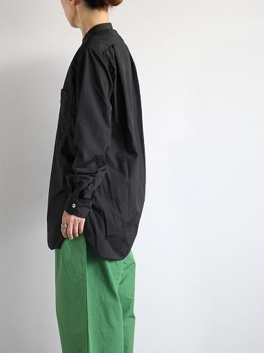 Sans limite サンリミット 2本針スタンド シャツ / col.BLACK Sans limite サンリミット 2本針スタンド シャツ / col.BLACK