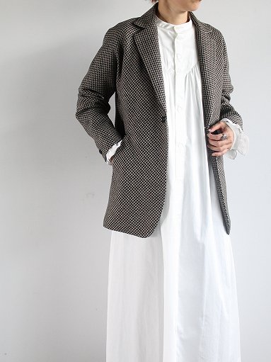 NEEDLES Miles Jacket - Poly Houndstooth / Beige (#NS144)