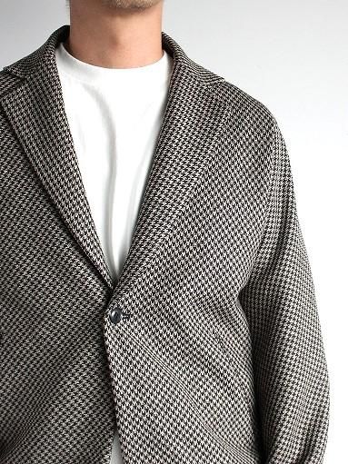 NEEDLES Miles Jacket - Poly Houndstooth / Beige (#NS144) NEEDLES Miles Jacket - Poly Houndstooth / Beige (#NS144)
