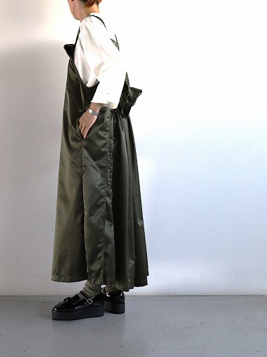 RHODOLIRION (ロドリリオン) Jumper Skirt - Army Twill / Olive