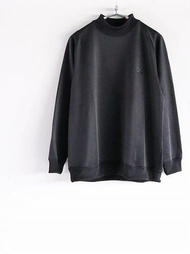 NEEDLES　L/S Mock Neck Tee - C/PE BRIGHT JERSEY