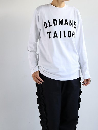 OLDMAN'S TAILOR　OMT PRINT CREW NECK L/S T-SHIRTS (no.1013)