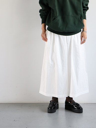 R＆D.M.Co- / OLDMAN'S TAILOR（オールドマンズテイラー）GARMENT DYE WIDE GATHER PANTS /  White