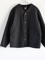 ARMY TWILLTC Plain Stripe Quilt Cardigan / BLACK (MENS)ڢ40%OFF 