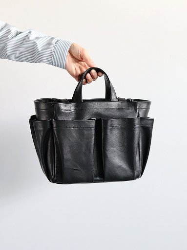 Aeta　DOUBLE HANDLE TOTE S / BLACK (LE45) (SMOOTH LEATHER COLLECTION)