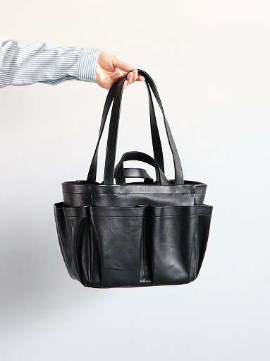 Aeta DOUBLE HANDLE TOTE S / BLACK (LE45) (SMOOTH LEATHER COLLECTION)