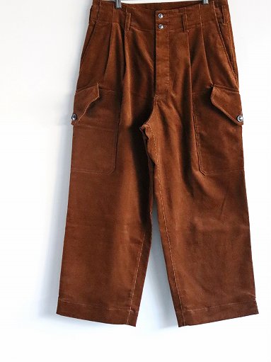 OLDMAN'S TAILOR (オールドマンズテーラー) ROYAL WORK PANTS / CORDUROY BROWN