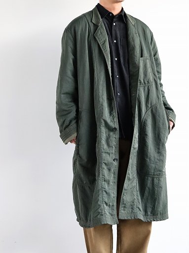 Porter Classic SUPER NYLON MILITARY COAT / OLIVE