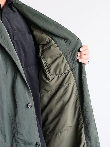 Porter Classic SUPER NYLON MILITARY COAT / OLIVE