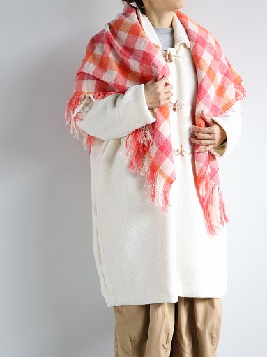 R&D.M.Co- (オールドマンズテーラー) CHECK BLANKET / Pink