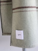 loomerLambs Wool Blanket - Windowpane / Sage Green ڢ40%OFF 