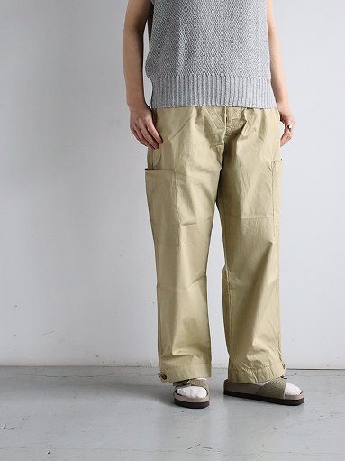 eleven 2nd カーゴパンツ (Fine Cotton Poplin Cargo Pants / Beige)