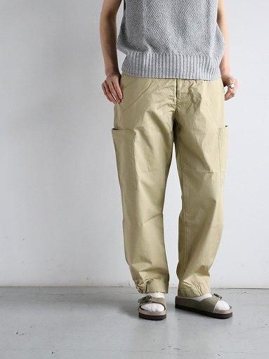 eleven 2nd カーゴパンツ カーキ eleven 2nd カーゴパンツ (Fine Cotton Poplin Cargo Pants / Beige)