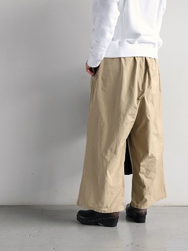 R&D.M.Co- GARMENT DYE LONG GUM PANTS / Beige