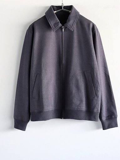 Cale (カル) Supima Cotton Hemp 裏毛 Jacket / Navy (C241U04J02)