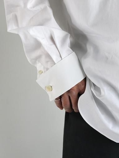 Sans limite (サンリミット) BOX STAND COLLAR 比翼 SHIRTS