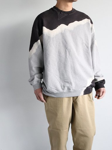 NOMA t.d. (ノーマ) Hand Dyed Twist Sweat - Gray