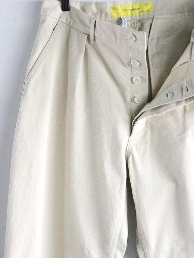 NECESSARY or UNNECESSARY (N.O.UN) WIDE PANTS / ECRU