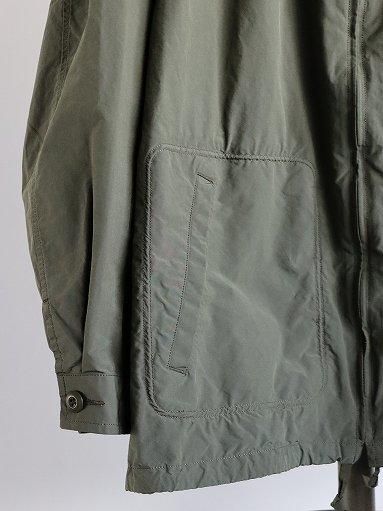 Porter Classic WEATHER GATHERED ZIP UP JACKET / OLIVE Porter Classic WEATHER GATHERED ZIP UP JACKET / OLIVE
