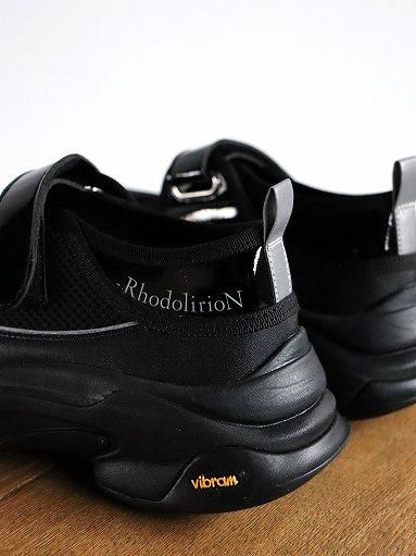 RHODOLIRION Mary Jane Sneaker / Black