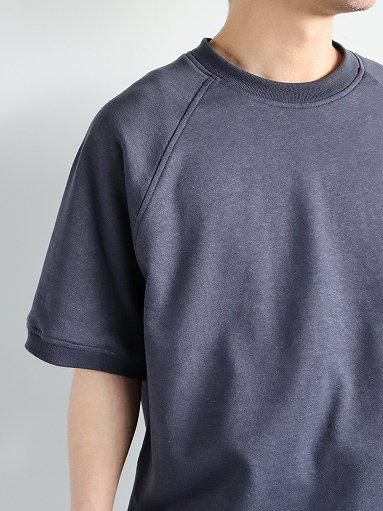 Cale (カル) Supima Cotton Hemp 裏毛 S/S Pullover / Navy
