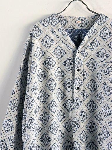 OUTIL CHEMISIER PLEURE - ECRU / INDIGO (OV-S005)